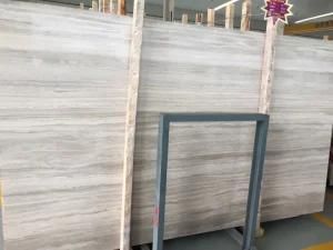 Polished Straight White Wooden Vein Jade Slabs/Tiles Marble for Countertop/Floor/Wall/ Interior Decoratioin