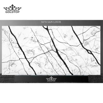 5070 San Louis Polished Bathroom Vanity Wall Panels Kitchen Cabinet Countertops Island Worktop Table Tops Artificial Stone Slab Quartz Tiles