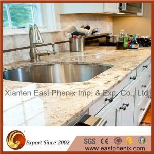 Polished Natural White Granite Laminate Countertops for Kitchen Tops