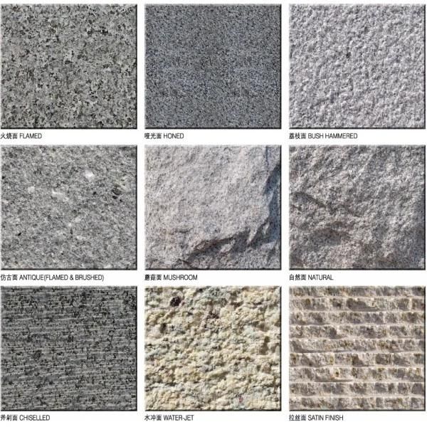 G654 Granite L Shape Swimming Pool Coping Tiles Flamed Waterproof