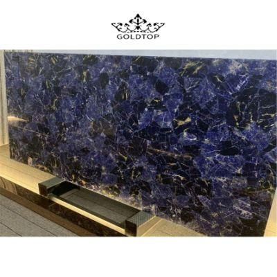 Tabletops Bathroom Vanity Jinty Blue Kitchen Cabinet Countertops Island Worktop Wall Panels Tiles Natural Stone Marble Slab