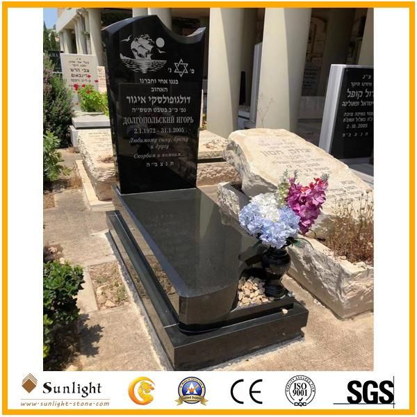 China G603 Grey Granite Tombstone in Romania, Ireland Style