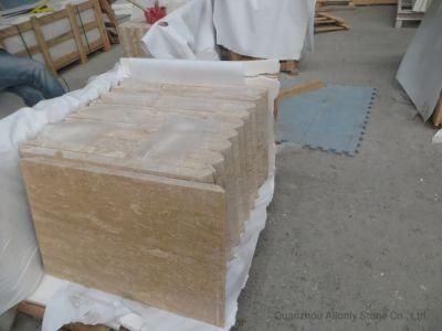 Building Material Natural Marble Beige Travertine Tile for Wall Cladding Design