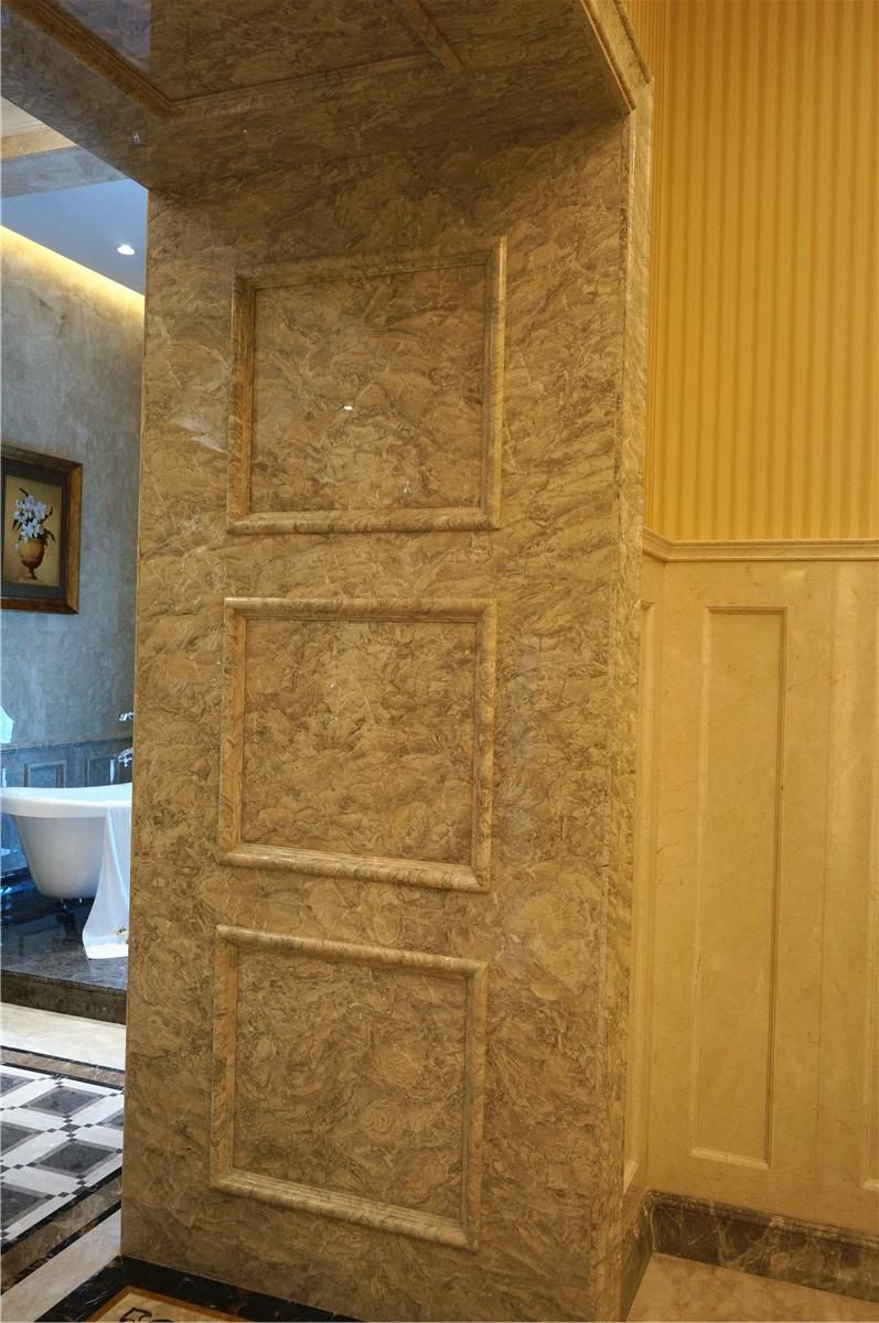 Dark Beige Color Oman Marble Oman Rose Interior Design