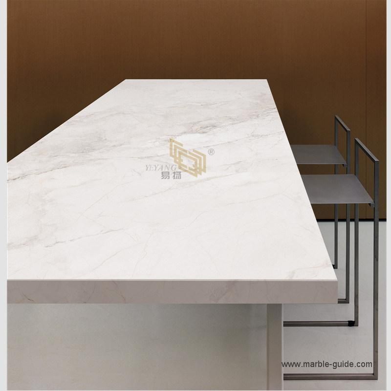 Faux Stone Snow River Sintered for Kitchen Countertop/Island/Bathroom/Floor/Wall/Worktops
