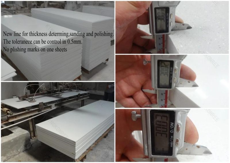 100% Pure Acrylic Stone Corian Glacier White Solid Surface