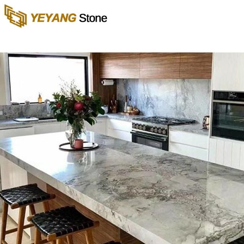 Grey Natural Stone Polished Slabs Marble for Wal/Floor/Tile/Hotel Decoration