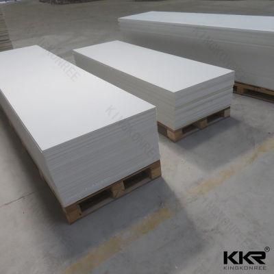 Pure White 12mm Artificial Stone Solid Surface Sheet for Countertop