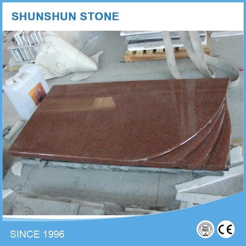 American Style Red Granite Headstone with Competitive Price