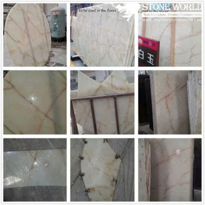 Natural Stone White Jade Marble for Background Landscape