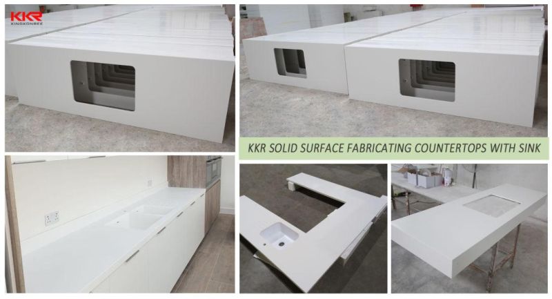 Marble Look Solid Surface for Kitchen Countertops Acrylic Stone Countertop