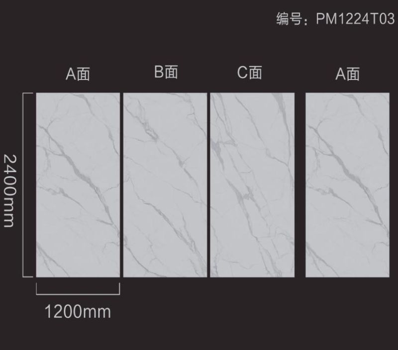 Home Indoor Artificial Marble Sintered Stone for Cladding Living Room TV Background Building Porcelain Slab Interior Decoration