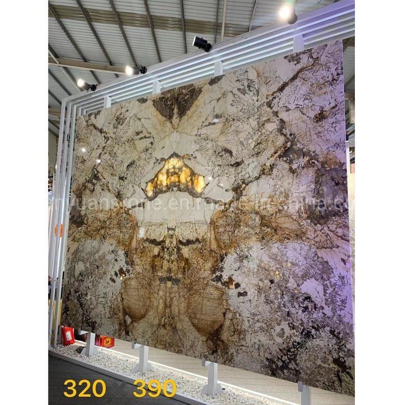 Luxury Stone Swiss Alps Granite Slabs, Brazil White Granite Quartzite Big Slab
