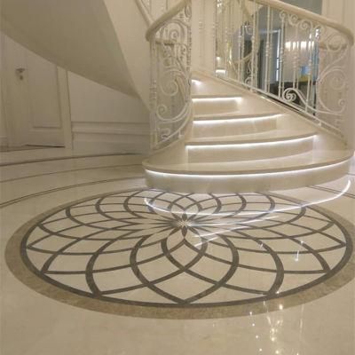 Home Decor Foyer Round Waterjet Marble for Flooring