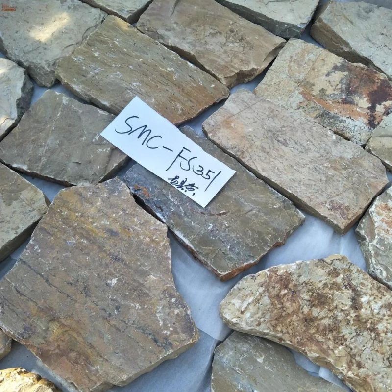 Beige Slate Decorative Wall Stone Concrete Brick