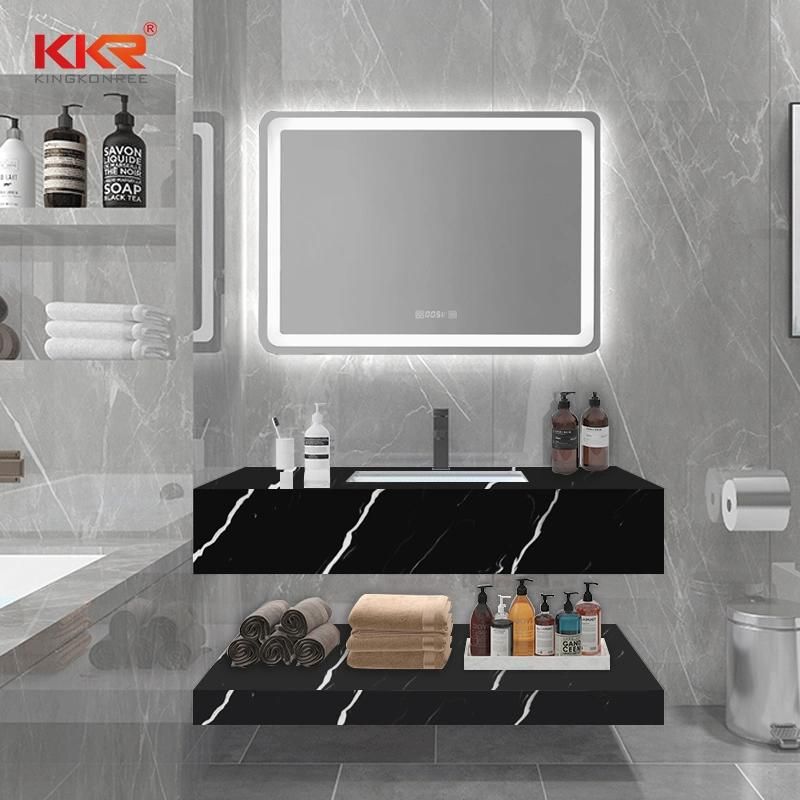 Commercial Cut to Size Artificial Quartz Stone Carrara/Marble/ Solid Surface Bathroom Vanity