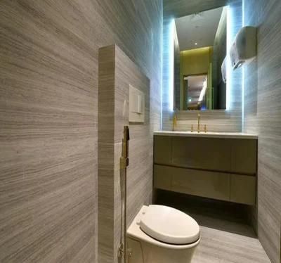 12&quot;X24&quot; Highly Polished Natural Chinese Blue Grey Wood Grain Serpeggiante Marble Wall Floor Tiles