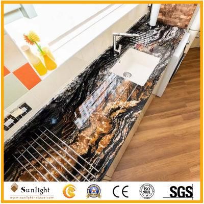 Universe Black Granite Kitchen Top, Bar Top, Table Top, Countertop SL03