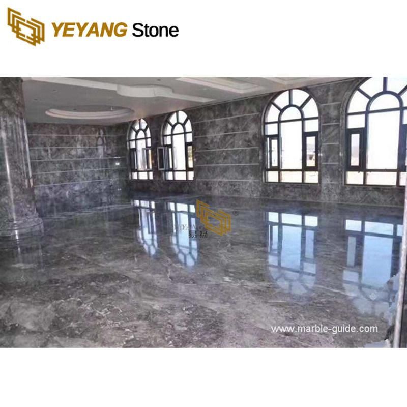 China Natural Romantic Grey Marble for Floor/Paver/Mosaic/Steps/Wall Marble Tiles Wholesale
