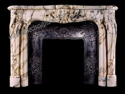 French Style Inspired Marble Fireplace Mantel with Excellent Quality (QY-LS790)