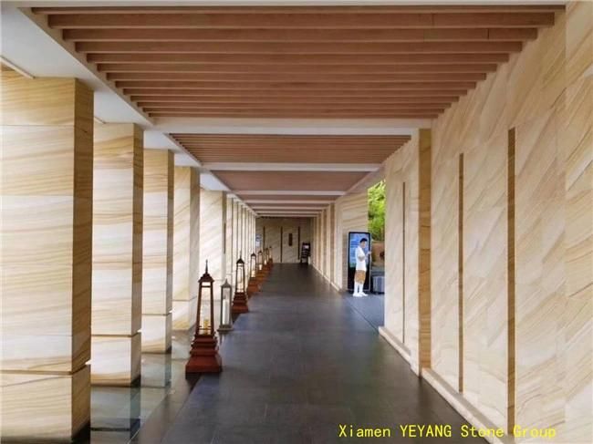 Yellow/Gold/Beige Slabs/Tiles Sandstone for Building Stone Project Flooring/Wall/Paving Stone Wholesale