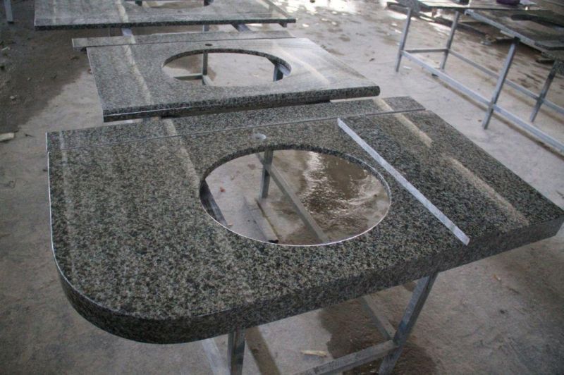 Domestic Customized Green Marble Vanity Tops for Bathroom