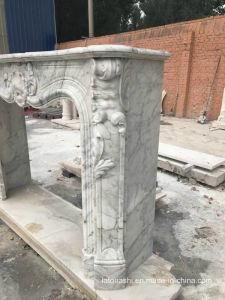 Staturietto White Marble Fireplace Mantel
