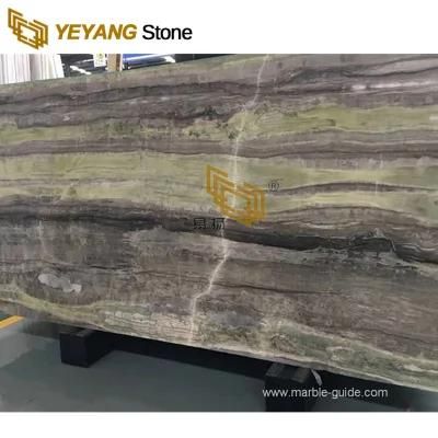 Natural Stone Green Jade Wood Marble for Kitchen Island/Countertop Home/Decoration/Background