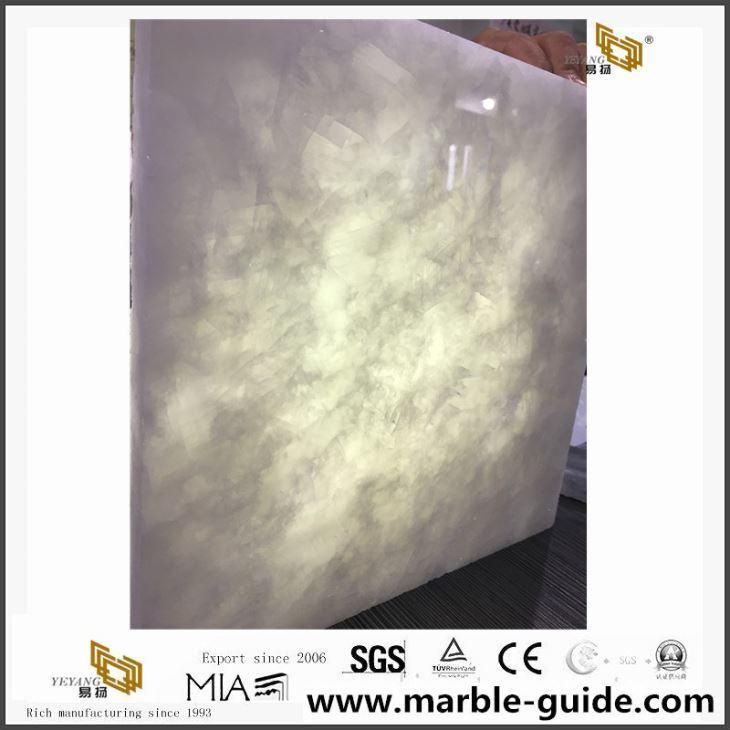 Decoration/Design/ Natural Translucent White Onyx for Interior/Bathroom/Background Floor/Wall/Hotel/Kitchen/Indoor/Desk
