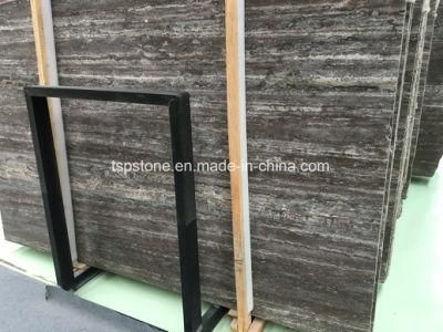 Black Travertine with Slabs and Tiles
