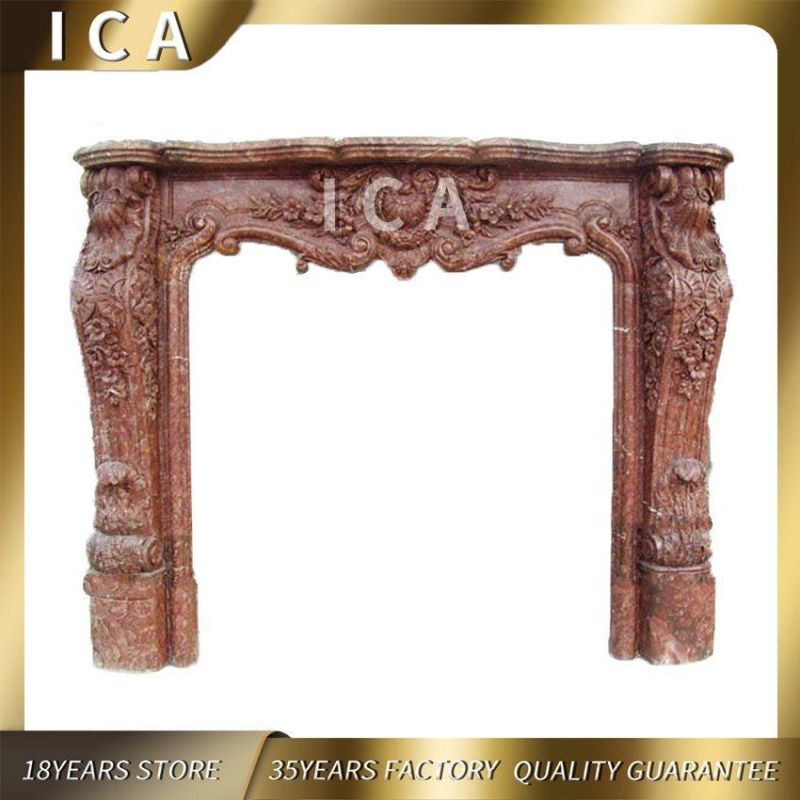 Stone Carved Marble Fireplace Mantel Home Decoration Design Fireplace