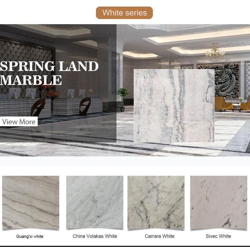 White Marble Cut to Size Tile for Walling and Flooring/Pure White/Crystal White/Oriental White Marble Slabs
