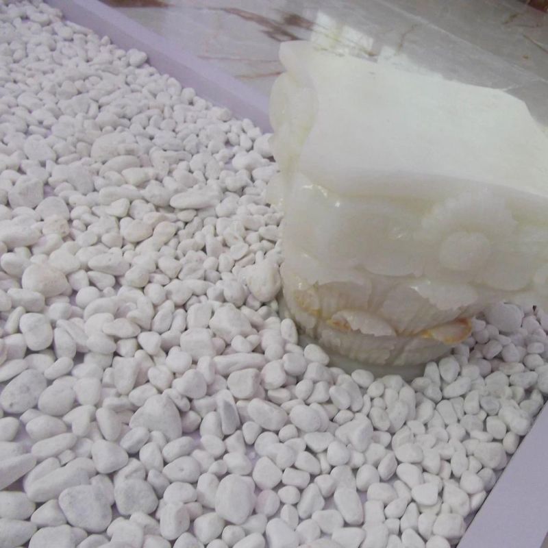 Wholesale Good Quality Cobble Stone Pebble Stone Tumbled Round Snow White