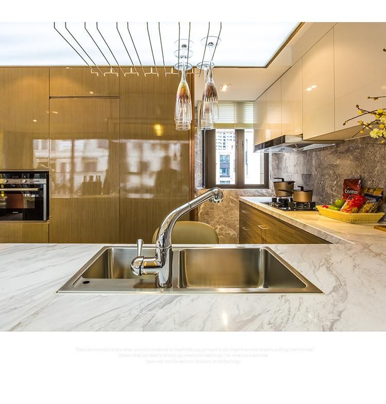 Factory Price Beige Sparkle Artificial Quartz Stone Dining Room Tables Top Drawers Top Kitchen Counter Tops Countertop