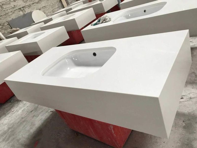 White Quartz Kitchen Top Countertop