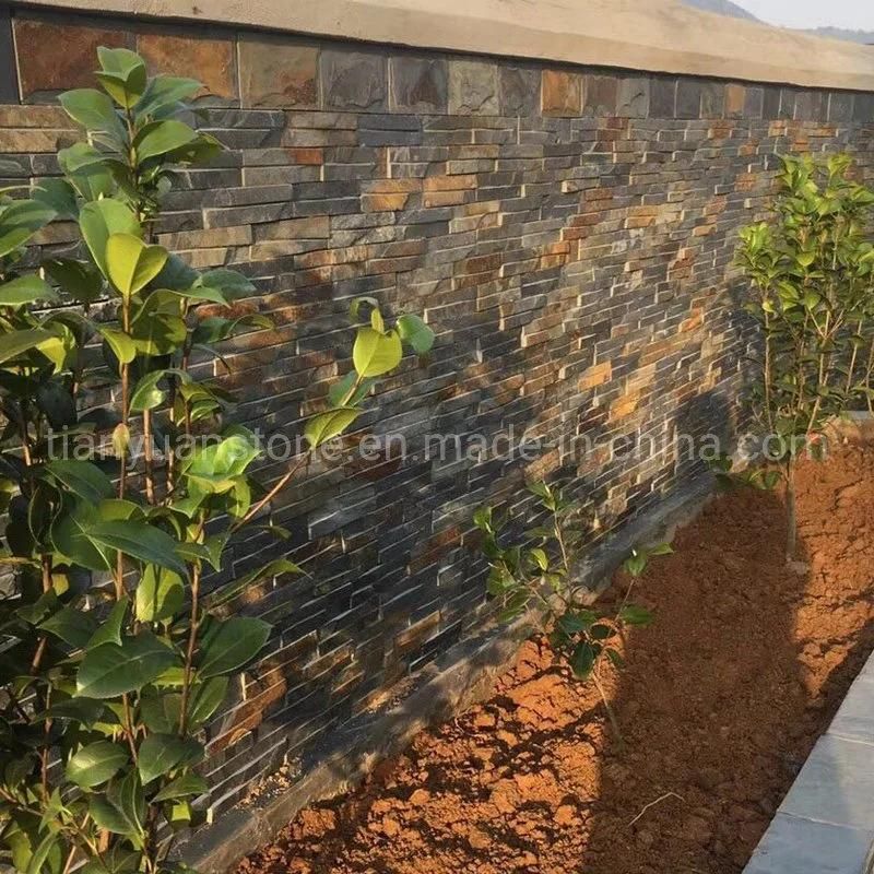 Grey Color Split Surface Slate Natural Stone Veneer, Slate Culture Stone