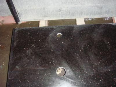 Black Galaxy Kitchen Top Granite Stone Slab Tile Vanity Top Countertop