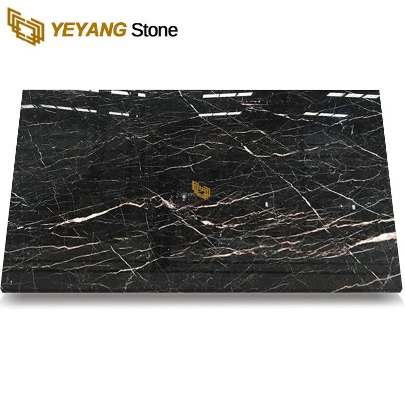 High Quality China Black Marble with White Veins for Bathroom/Tile