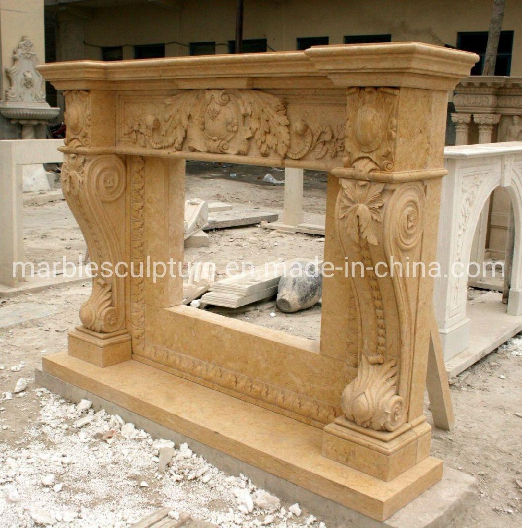 Decorative Indoor Used Marble Fireplace for Home (SYMF-207)