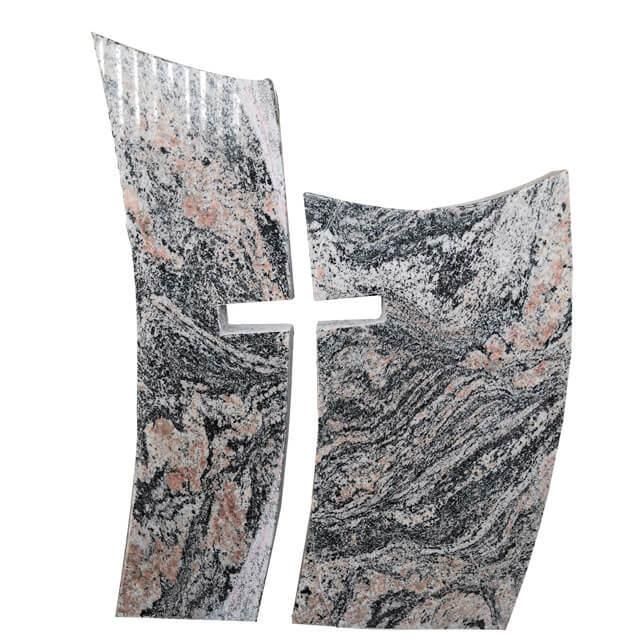 Granite Stone Unique Cross Upright Headstones for Graves for Cemetery Memorials