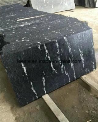 Polished Nero Blanco Grey Granite Wall Covering Natural Stone