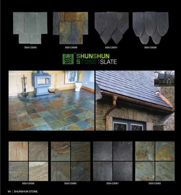 Natural Culture Stone Rusty Slate Veneer Tiles for Wall