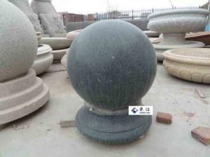 Granite Stone Fountain Ball Dark Grey Granite Fountain Ball