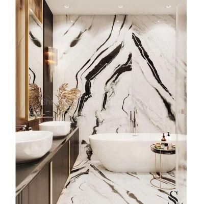 White Marble Floor Tile Luxury/Classy Home Background Wall Panel Design