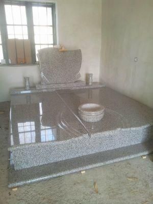 European Style G603/G603/G623 Light Grey Granite Monuments Tombstone for Cemetery