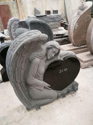 China Shanxi Black Granite Monument &amp; Tombstone Engraved Memorials