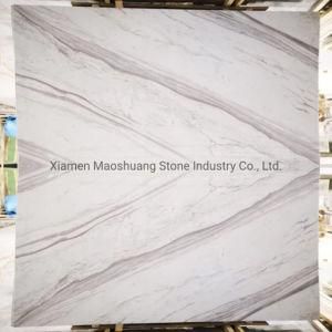 Natural White Marble, Greece Volakas Bookmatched Marble Slabs