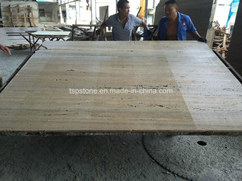 Italy Silver Grey Travertine Slab