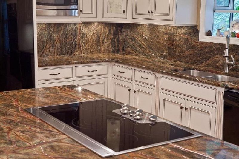 Rainforest Brown Granite for Slab/Countertop/Table