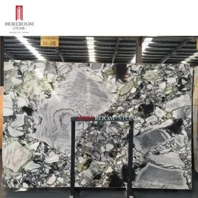 Natural Stone White Beauty Green Marble Slab